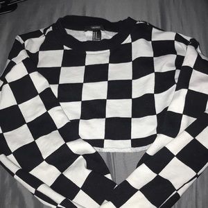 Long sleeve crop top